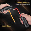 AMTOVL 27PCS Allen Key Set, Metric SAE Allen Wrenches Set with T-Handle, Extra Long Ball & Star End Hex Key Set with Color Coding, SAE 1/16-3/18, Metric 1.5-10mm,Star T10-T50 for Bicycle Household DIY