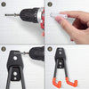 AMTOVL Utility Double Hooks 10PCS Tool Hooks (Orange)